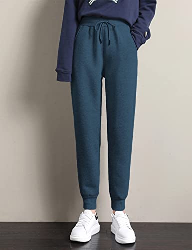 Women's Warm Sherpa Lined Athletic Sweatpants Jogger Fleece Pants