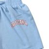 Girl's Short Sleeve Letter Graphic 2Pcs Crop Top and Track Shorts Set