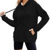 Women's Athletic Hoodies Sherpa Fleece Lined Workout Pullover Winter Warm Thicken Sweatshirt