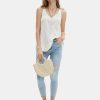 Womens Summer Sleeveless Scoop Neck Knit Sweater Vest Crochet Hollow Out Tank Tops Beach Vacation 2025