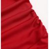 Women's Off Shoulder Short Sleeve Fit and Flare A Line Flowy Party Date Maxi Dress