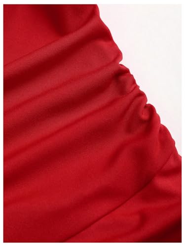 Women's Off Shoulder Short Sleeve Fit and Flare A Line Flowy Party Date Maxi Dress