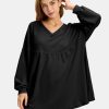 Womens Fall Long Sleeve Shirts V Neck Casual Maternity Tops Loose Babydoll Pullover Dressy Tunic Blouse Outfits 2025