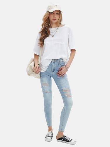 Womens Summer Oversized T Shirts Beach Vacation Outfits 2025 Loose Workout Short Sleeve Tops Y2K Casual Basic Tee