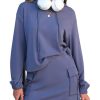 Women 2 Piece Sets Cotton Sweatsuits Fall Hooded Sweatshirt Cargo Skort Skirt Stretchy Tracksuit Casual Tennis Pockets