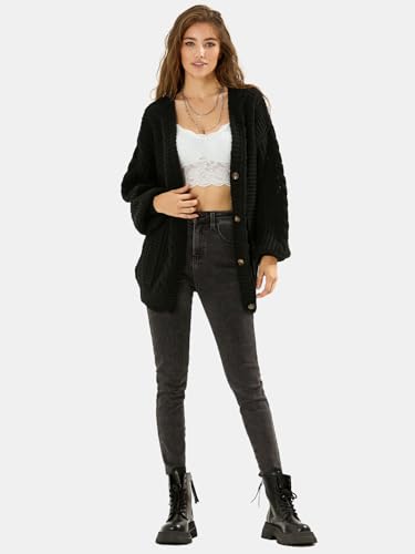 31UpFFkBt9L.jpg Womens 2025 Oversized Cardigan Sweaters Fall Winter Lightweight Soft Knit Cardigan Open Front Button Outwear Coats