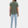 Women's Summer Crop Babydoll Peplum Tops Cute V Neck Short Sleeve Business Casual Trendy T Shirts Beach Vacation 2025
