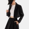 Women's Business Casual Blazer Suit Sets and Pleated Mini Skirt 2 Piece Outfits Trendy Long Sleeve Y2K Clothes 2025