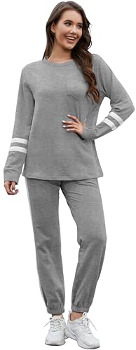 Lounge Sets for Women 2 Piece Travel Sweatsuits Fall Outfits Loungewear Matching Clothing Set 2025 S-3XL