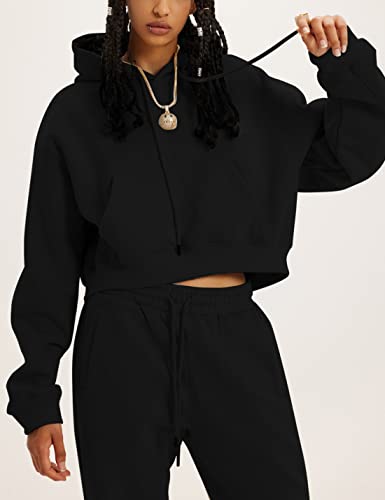 31lci0Gw1QL.jpg Women's Fleece 2 Piece Outfits Sweatsuits Pullover Hoodie Sweatshirt Jogger Pants Tracksuits Set