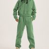 31me26xoZ1L.jpg Women's Fleece 2 Piece Outfits Sweatsuits Pullover Hoodie Sweatshirt Jogger Pants Tracksuits Set