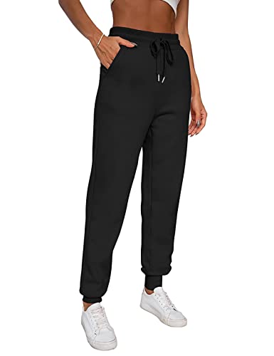 Women's Warm Sherpa Lined Athletic Sweatpants Jogger Fleece Pants