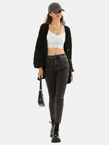 31nkJNpFbQL.jpg Womens 2025 Oversized Cardigan Sweaters Fall Winter Lightweight Soft Knit Cardigan Open Front Button Outwear Coats