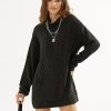 Womens Casual Oversized Long Sleeve Sweater Dress with Pocket Loose Fit Knit Fall Winter Long Pullover Sweater Tunic