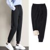 Women's Warm Sherpa Lined Athletic Sweatpants Jogger Fleece Pants