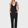 Womens High Roller Denim Bib Jumpsuits Casual Loose Sleeveless Baggy Overalls Jeans Pants Jumpers with Pockets