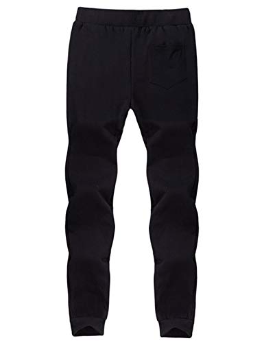 Mens Winter Warm Sherpa Lined Active Thermal Jogger Fleece Sweatpants Pant