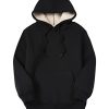 Women's Athletic Hoodies Sherpa Fleece Lined Workout Pullover Winter Warm Thicken Sweatshirt
