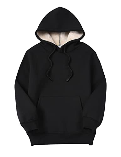 Women's Athletic Hoodies Sherpa Fleece Lined Workout Pullover Winter Warm Thicken Sweatshirt
