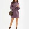 Womens Casual Oversized Long Sleeve Sweater Dress with Pocket Loose Fit Knit Fall Winter Long Pullover Sweater Tunic