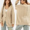 41-LD5quG2L.jpg Womens 2024 Oversized Cardigan Sweaters Fall Winter Lightweight Soft Knit Cardigan Open Front Button Outwear Coats