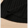 Girl's Casual Sweater Dress Mock Neck Long Sleeve Knitted Midi Dress