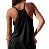 Women's Summer Sleeveless Mini Dress V Neck Spaghetti Straps Athletic Built-in Shorts Sundress