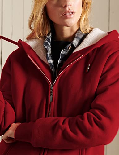 412UGsXMN3L.jpg Women's Casual Full Zip Up Sherpa Lined Hoodie Sweatshirt Jacket Coat
