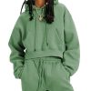 4164cicSo9L.jpg Women's Fleece 2 Piece Outfits Sweatsuits Pullover Hoodie Sweatshirt Jogger Pants Tracksuits Set