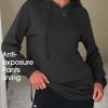 Women 2 Piece Sets Cotton Sweatsuits Fall Hooded Sweatshirt Cargo Skort Skirt Stretchy Tracksuit Casual Tennis Pockets