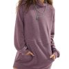 Womens Casual Oversized Long Sleeve Sweater Dress with Pocket Loose Fit Knit Fall Winter Long Pullover Sweater Tunic