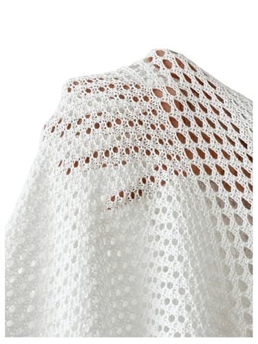Women's Crochet Knitted Sheer Hollow Out Lace Up Sexy Bodycon Mini Cami Dress