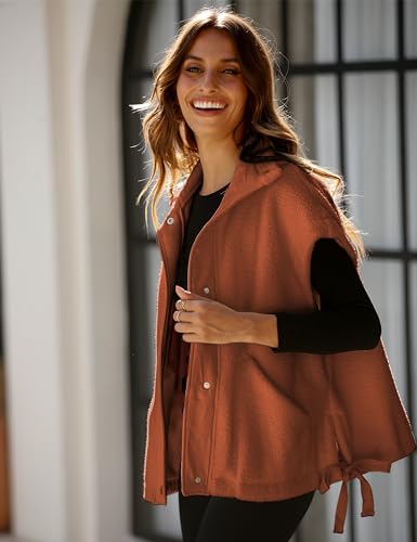 419hR-9FlsL.jpg Women's Fleece Vest Casual Sleeveless Button Down Winter Warm Sherpa Jacket with Pockets