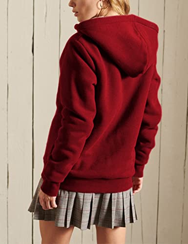 41Ds66YUsL.jpg Women's Casual Full Zip Up Sherpa Lined Hoodie Sweatshirt Jacket Coat