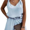 EXLURA Womens Summer 2 Piece Sets Sleeveless V Neck Knotted Tank Tops Shorts Matching Sets Vacation Cruise Beach Outfits 2025