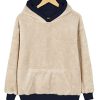 Women's Athletic Hoodies Sherpa Fleece Lined Workout Pullover Winter Warm Thicken Sweatshirt