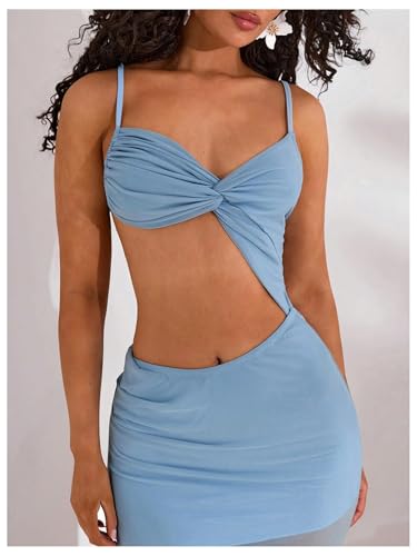 SHENHE Women's Cutout Prom Dress Long Formal Evening Dresses Twist Tube Maxi Dresses