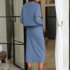 Womens 2 Piece Skirts Set Fall Fashion 2025 Drawstring Sweatshirts Midi Dress Lounge Travel Outfits Winter Clothing
