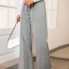 Women's High Waisted Drawstring Waist Wide Leg Sweatpants with Pockets Casual Loose Yoga Pants
