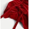 Girl's Velvet Cowl Neck Dress Drawstring Ruched Bodycon Spaghetti Strap Holiday Dress