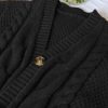 Women's Fall Fashion Sweaters Vest Tops Sleeveless Button Down V Neck Chunky Cable Knit Cardigan Trendy Outfits 2025