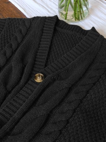 Women's Fall Fashion Sweaters Vest Tops Sleeveless Button Down V Neck Chunky Cable Knit Cardigan Trendy Outfits 2025
