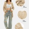 41Sn1MKWxRL.jpg Womens 2024 Oversized Cardigan Sweaters Fall Winter Lightweight Soft Knit Cardigan Open Front Button Outwear Coats