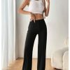 Women's Straight Leg Dress Pants High Waisted Slacks Casual Work Office Pants Trousers