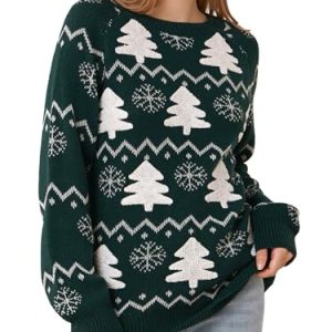 Patterns Reindeer Ugly Christmas Sweater Jumper Pullover Tops