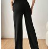 Women's Straight Leg Dress Pants High Waisted Slacks Casual Work Office Pants Trousers