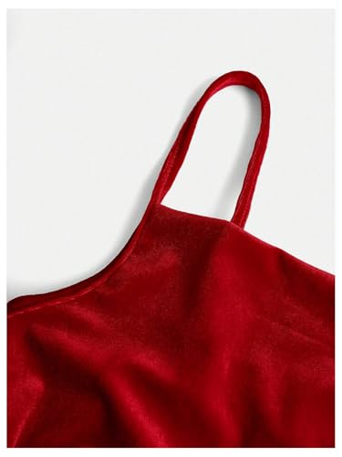 Girl's Velvet Cowl Neck Dress Drawstring Ruched Bodycon Spaghetti Strap Holiday Dress
