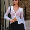 Womens Fall Lightweight Cropped Cardigans Long Sleeve Button Up V Neck Sweater Ribbed Knit Open Front Tops 2025 Trendy