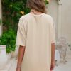 EXLURA Women's Summer Short Sleeve T Shirt Dress Casual Crewneck Resort Wear Tops Sundress Vacation Cruise Beach Outfits 2025
