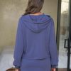 Women 2 Piece Sets Cotton Sweatsuits Fall Hooded Sweatshirt Cargo Skort Skirt Stretchy Tracksuit Casual Tennis Pockets
